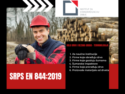 Standard SRPS EN 844:2019, Round and sawn timber – Terminology, now available in Serbian